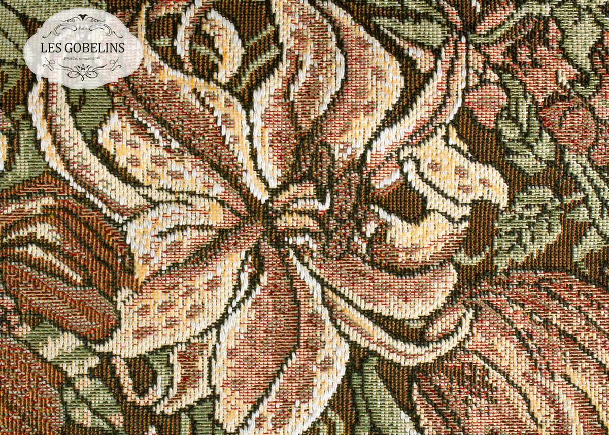 Покрывало на диван Les Gobelins Art Nouveau Lily, 160 х 230 смU210DF Покрывало на диван Les Gobelins Art Nouveau Lily, 160 х 230 смU210DFПокрывало на диван Les Gobelins Art Nouveau Lily с ярким цветочным рисунком привлечет к себе внимание и органично впишется в интерьер комнаты. Изделие изготовлено из высококачественной ткани гобелен и оформлено бахромой и кисточками. Необычайная красота сочетается в этом покрывале с высокой прочностью и долговечностью, а свойство гобелена по-разному проявлять себя в зависимости от освещения помещения позволяет открывать все новые и новые детали, которые, как казалось, раньше скрывал гобелен.Красочное и приятное на ощупь покрывало сделает интерьер спальни, детской или гостиной уютнее и своеобразнее. Состав материала: 50% хлопок, 50% полиэстер.