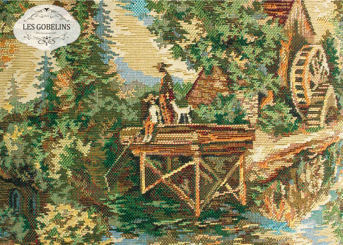 Покрывало на диван Les Gobelins Provence, 160 х 200 см10503 Покрывало на диван Les Gobelins Provence, 160 х 200 см10503Покрывало на диван Les Gobelins Provence с ярким рисунком привлечет к себе внимание и органично впишется в интерьер комнаты. Изделие изготовлено из высококачественной ткани гобелен и оформлено бахромой и кисточками. Необычайная красота сочетается в этом покрывале с высокой прочностью и долговечностью, а свойство гобелена по-разному проявлять себя в зависимости от освещения помещения позволяет открывать все новые и новые детали, которые, как казалось, раньше скрывал гобелен.Красочное и приятное на ощупь покрывало сделает интерьер спальни, детской или гостиной уютнее и своеобразнее. Состав материала: 45% хлопок, 55% полиэстер.