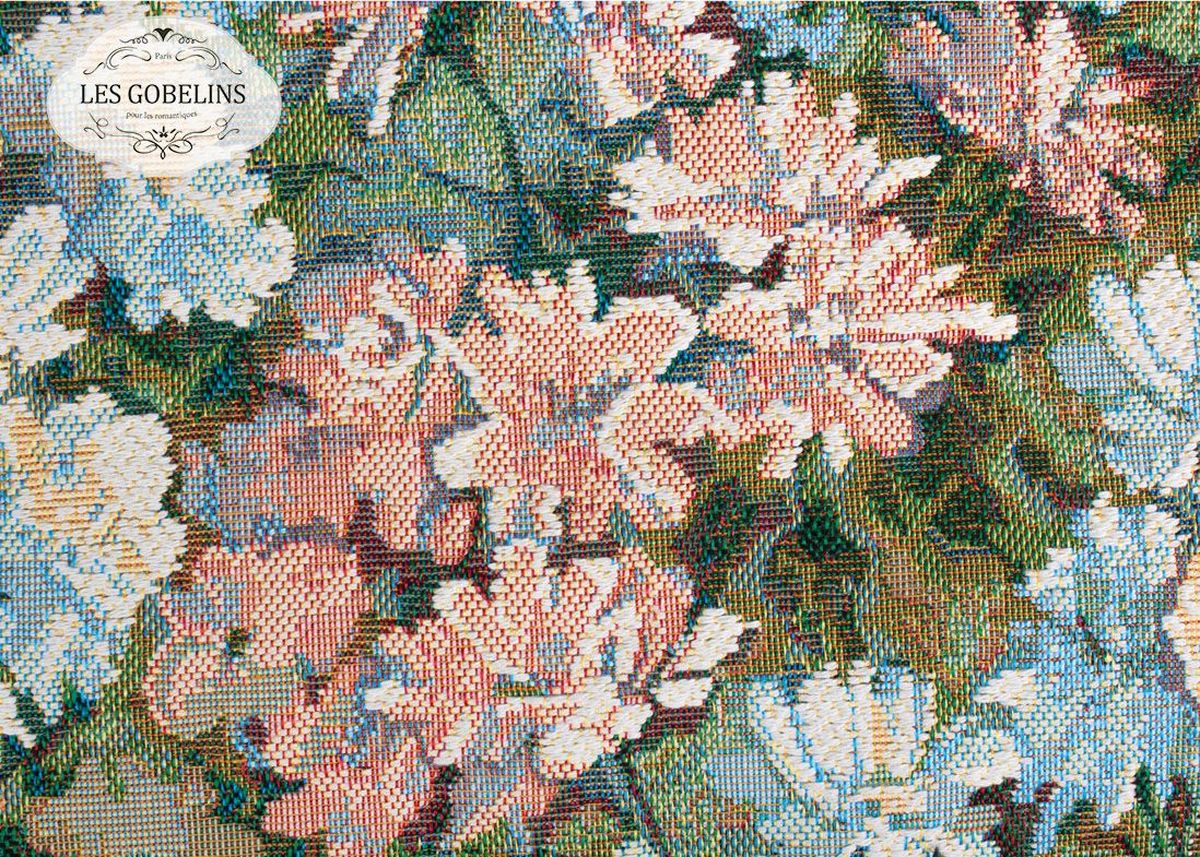 Покрывало на диван Les Gobelins Nectar De La Fleur, 160 х 230 смU210DF Покрывало на диван Les Gobelins Nectar De La Fleur, 160 х 230 смU210DFПокрывало на диван Les Gobelins Nectar De La Fleur с ярким цветочным рисунком привлечет к себе внимание и органично впишется в интерьер комнаты. Изделие изготовлено из высококачественной ткани гобелен и оформлено бахромой и кисточками. Необычайная красота сочетается в этом покрывале с высокой прочностью и долговечностью, а свойство гобелена по-разному проявлять себя в зависимости от освещения помещения позволяет открывать все новые и новые детали, которые, как казалось, раньше скрывал гобелен.Красочное и приятное на ощупь покрывало сделает интерьер спальни, детской или гостиной уютнее и своеобразнее. Состав материала: 50% хлопок, 50% полиэстер.