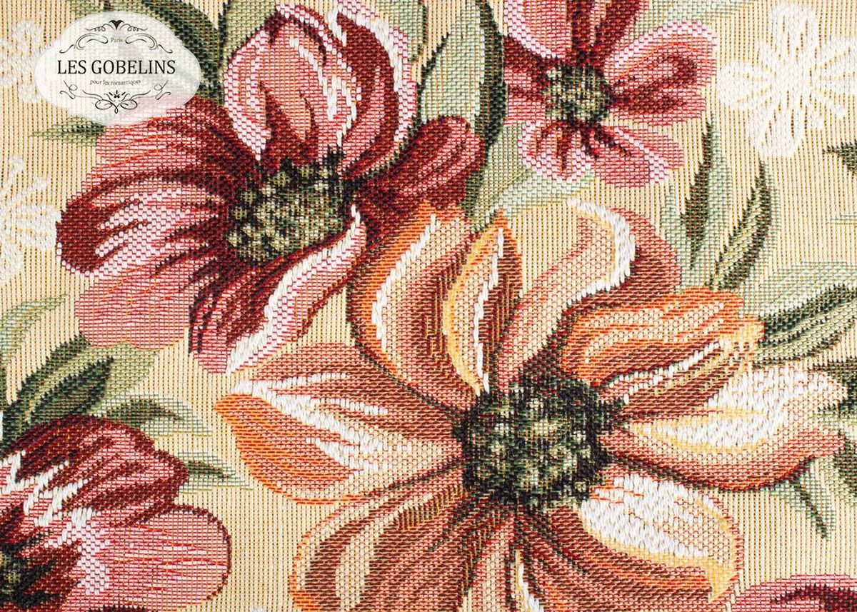 Покрывало на диван Les Gobelins Coquelicot, 160 х 230 см391602 Покрывало на диван Les Gobelins Coquelicot, 160 х 230 см391602Покрывало на диван Les Gobelins Coquelicot с ярким цветочным рисунком привлечет к себе внимание и органично впишется в интерьер комнаты. Изделие изготовлено из высококачественной ткани гобелен и оформлено бахромой и кисточками. Необычайная красота сочетается в этом покрывале с высокой прочностью и долговечностью, а свойство гобелена по-разному проявлять себя в зависимости от освещения помещения позволяет открывать все новые и новые детали, которые, как казалось, раньше скрывал гобелен.Красочное и приятное на ощупь покрывало сделает интерьер спальни, детской или гостиной уютнее и своеобразнее. Состав материала: 48% хлопок, 52% полиэстер.