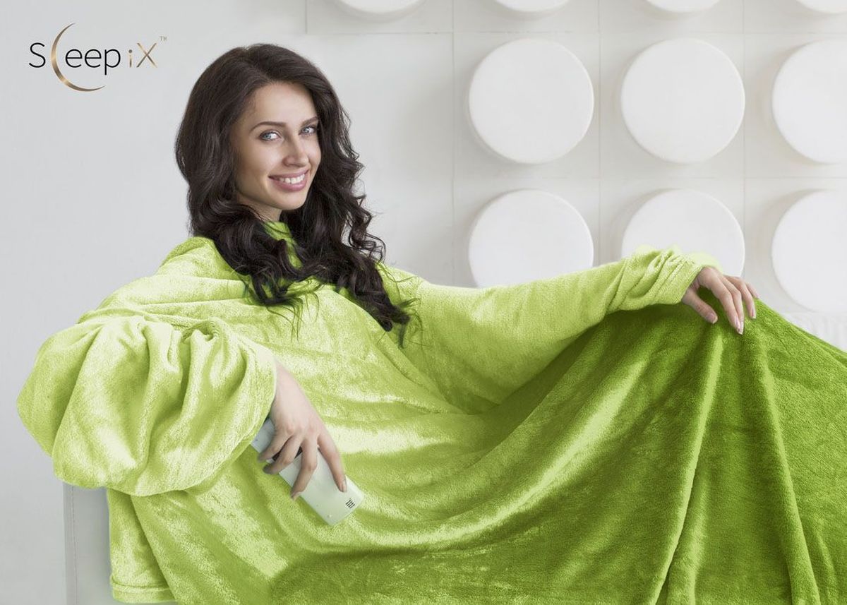 Плед с рукавами Sleep iX Plushy Ombre, цвет: светло-зеленый, 150 х 200 см. pva217150ES-412 Плед с рукавами Sleep iX Plushy Ombre, цвет: светло-зеленый, 150 х 200 см. pva217150ES-412Плед с рукавами Sleep iX Plushy Ombre - это прекрасная замена обычному пледу, когда вы хотите отдохнуть в уютной обстановке. В нем будет удобно читать книгу, переключать каналы, пользоваться ноутбуком и телефоном. Плед выполнен кораллового флиса с коротким ворсом.Размер пледа: 150 х 200 см.Состав: 100% полиэстер.