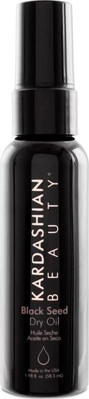 Kardashian Beauty Cухое масло черного тмина Black Seed Dry OilFS-00897 Kardashian Beauty Cухое масло черного тмина Black Seed Dry OilFS-00897Масло делает волосы сильными, блестящими и гладкими. Это сверхлегкое средство, быстро впитывается, мгновенно питая и разглаживая волосы.