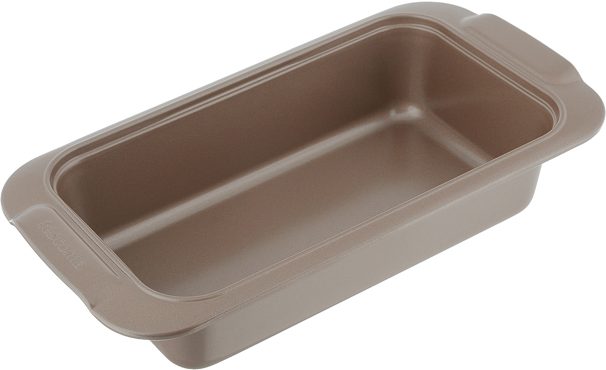 Форма для выпечки Tescoma Delicia Gold, с антипригарным покрытием, 30 x 16 смFS-91909 Форма для выпечки Tescoma Delicia Gold, с антипригарным покрытием, 30 x 16 смFS-91909Форма для выпечки Tescoma Delicia Gold изготовлена из высококачественной нержавеющей стали с антипригарным покрытием и оснащена ручками. Форма равномерно и быстро прогревается, что способствует лучшему пропеканию пищи. Ее легко чистить. Готовая выпечка без труда извлекается. Форма подходит для использования в духовке. Перед каждым использованием ее необходимо смазать небольшим количеством масла. Простая в уходе и долговечная в использовании форма для выпечки Tescoma Delicia Gold станет верным помощником в создании ваших кулинарных шедевров. Можно мыть в посудомоечной машине.Размер формы (с учетом ручек): 30 x 16 х 5,5 см. Внутренний размер формы: 23,5 х 13 х 5 см.
