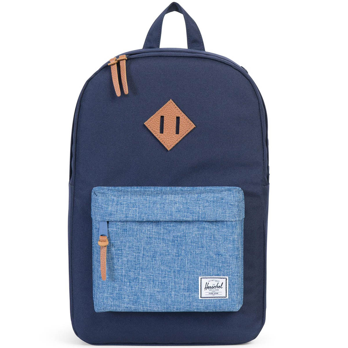 Рюкзак городской Herschel Heritage Mid-Volume (A/S), цвет: темно-синий, голубой. 828432101368Z90 black Рюкзак городской Herschel Heritage Mid-Volume (A/S), цвет: темно-синий, голубой. 828432101368Z90 blackHerschel продолжает радовать своих поклонников качественными аксессуарами, выполненными в лучших традициях качества бренда. Лаконичный дизайн, компактные размеры, широкий ассортимент расцветок, отличная функциональность. Такой рюкзак станет Вашим надежным другом в повседневных делах, а также прекрасно дополнит городской образ.