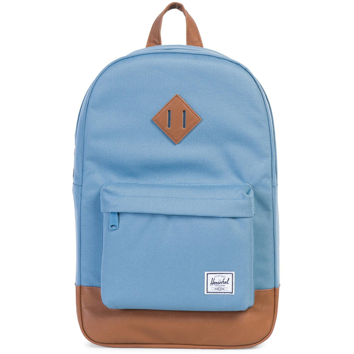Рюкзак городской Herschel Heritage Mid-Volume (A/S), цвет: голубой, светло-коричневый. 828432123285INT-06501 Рюкзак городской Herschel Heritage Mid-Volume (A/S), цвет: голубой, светло-коричневый. 828432123285INT-06501Herschel продолжает радовать своих поклонников качественными аксессуарами, выполненными в лучших традициях качества бренда. Лаконичный дизайн, компактные размеры, широкий ассортимент расцветок, отличная функциональность. Такой рюкзак станет Вашим надежным другом в повседневных делах, а также прекрасно дополнит городской образ.