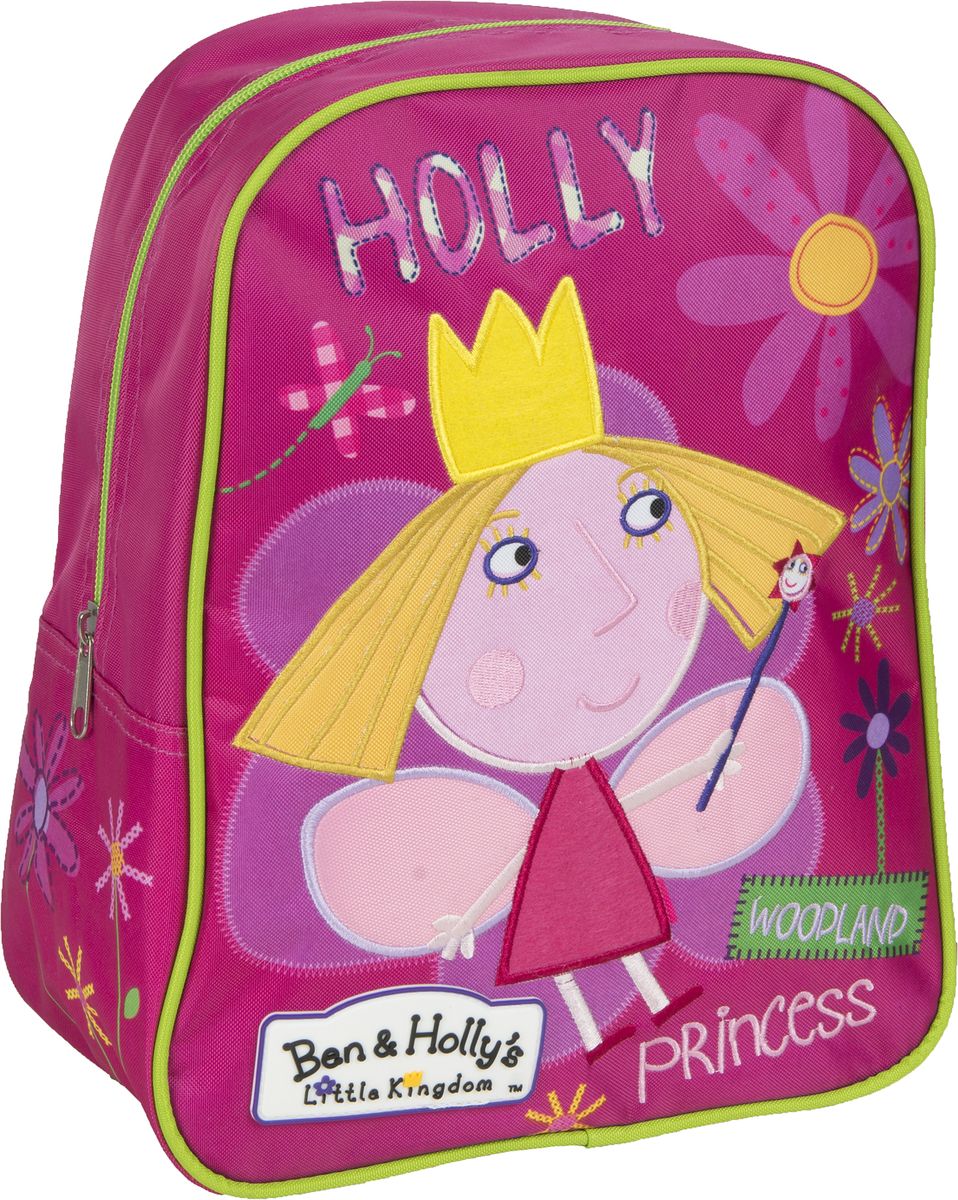 Ben&Holly Рюкзак дошкольный цвет розовый мультиколор72523WD Ben&Holly Рюкзак дошкольный цвет розовый мультиколор72523WDДошкольный рюкзачок для девочки Ben&Holly имеет стильный дизайн, компактный размер и легкий вес, а в его вместительном внутреннем отделении на молнии легко поместятся все необходимые вещи, в том числе предметы формата А4. Поэтому он оптимально подойдет вашему ребенку для прогулок, занятий в кружке или спортивной секции. Мягкие регулируемые лямки шириной 6 см берегут плечи от натирания, а светоотражающие элементы, размещенные на них, повышают безопасность ребенка, делая его заметнее на дороге в темное время суток.Удобная ручка помогает носить аксессуар в руке или размещать на вешалке. Износостойкий материал с водонепроницаемой основой и подкладка обеспечивают изделию длительный срок службы и помогают держать вещи сухими в дождливую погоду. Рюкзачок декорирован вышивкой и ярким принтом (сублимированной печатью), устойчивым к истиранию и выгоранию на солнце.