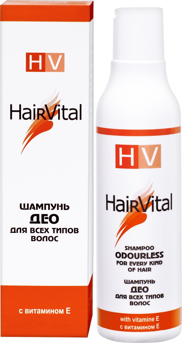 Hair Vital Шампунь для волос Део, 200 млSHD1460 Hair Vital Шампунь для волос Део, 200 млSHD1460• Дезодорирует, защищает от посторонних запахов • Надежно защищает волосы от неблагоприятных факторов• Нормализует секретную функцию сальных и потовых желез• Препятствует быстрому загрязнению• Укрепляет корни волос, способствует кислородному насыщению тканей• Придает волосам блеск• Оказывает антистатическое действиеАктивные компоненты: комплекс антиоксидантов, витамин