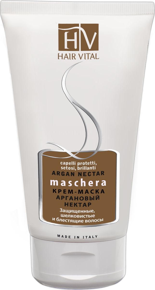 Hair Vital Крем-маска Аргановый нектар, 150 мл70900 Hair Vital Крем-маска Аргановый нектар, 150 мл70900• Восстанавливает структуру волос• Стимулирует рост волос• Интенсивно увлажняет и питает• Придает волосам ослепительный блеск и жизненную силу• Облегчает расчесывание и укладку волосАктивные компоненты: аргановое масло, гидролизат протеина пшеницы, витамин Е, OG2