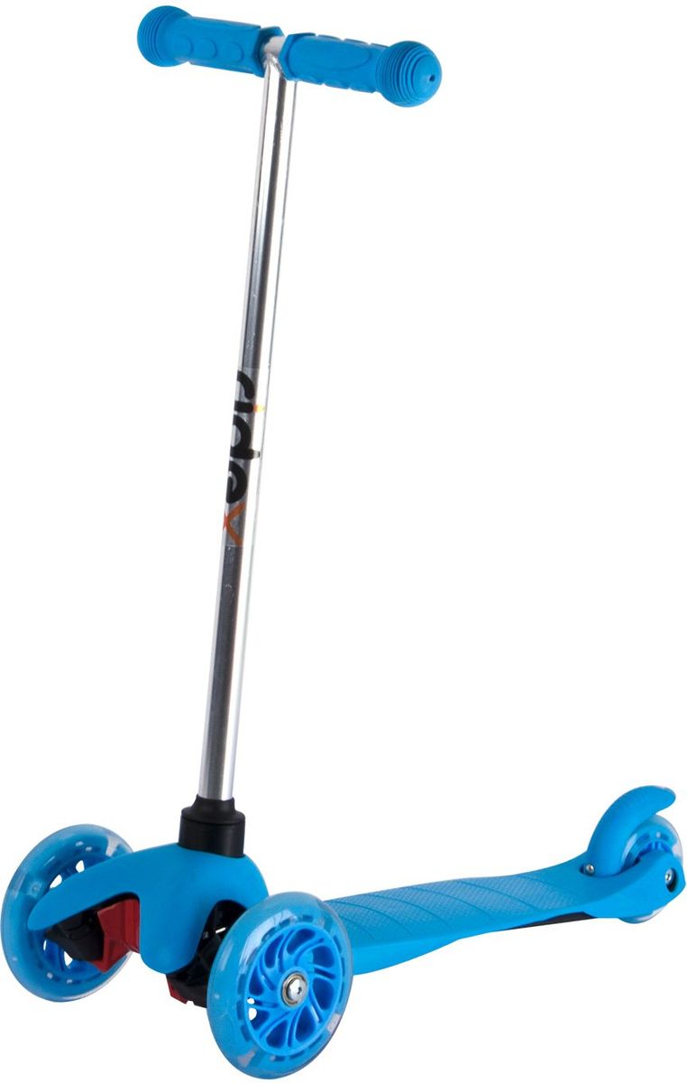 Самокат Ridex 3D Kinder, 3-колесный, цвет: синий, 120/80 мм. УТ-00009719MHDR2G/A Самокат Ridex 3D Kinder, 3-колесный, цвет: синий, 120/80 мм. УТ-00009719MHDR2G/AТрехколесный самокат бренда Ridex создан для детей, только начинающих осваивать данный способ передвижения. Благодаря устойчивости самоката ребенку не надо контролировать равновесие, а можно сосредоточиться на таких навыках, как отталкивание ногой, управление рулём и торможение. Прочная пластиковая дека обеспечит комфортное катание, а резиновые ручки поспособствуют прочному сцеплению с ладонями. Светящиеся колёса, без сомнений, станут поводом для искренней детской радости и восторженных взглядов окружающих!
