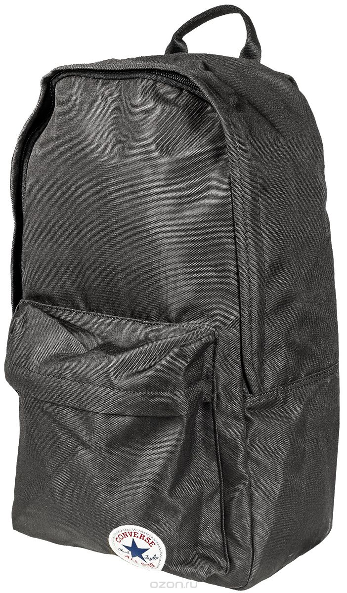 Рюкзак городской Converse Edc Poly Backpack, цвет: черный. 10003329001Гризли Рюкзак городской Converse Edc Poly Backpack, цвет: черный. 10003329001ГризлиРюкзак городской Converse выполнен из полиэстера. Модель с одним отделением застегивается на молнию. Передняя стенка оформлена объемным карманом на молнии. Внутри имеется вместительный карман. Рюкзак оснащен широкими регулируемыми по длине плечевыми лямками и петлей для подвешивания.
