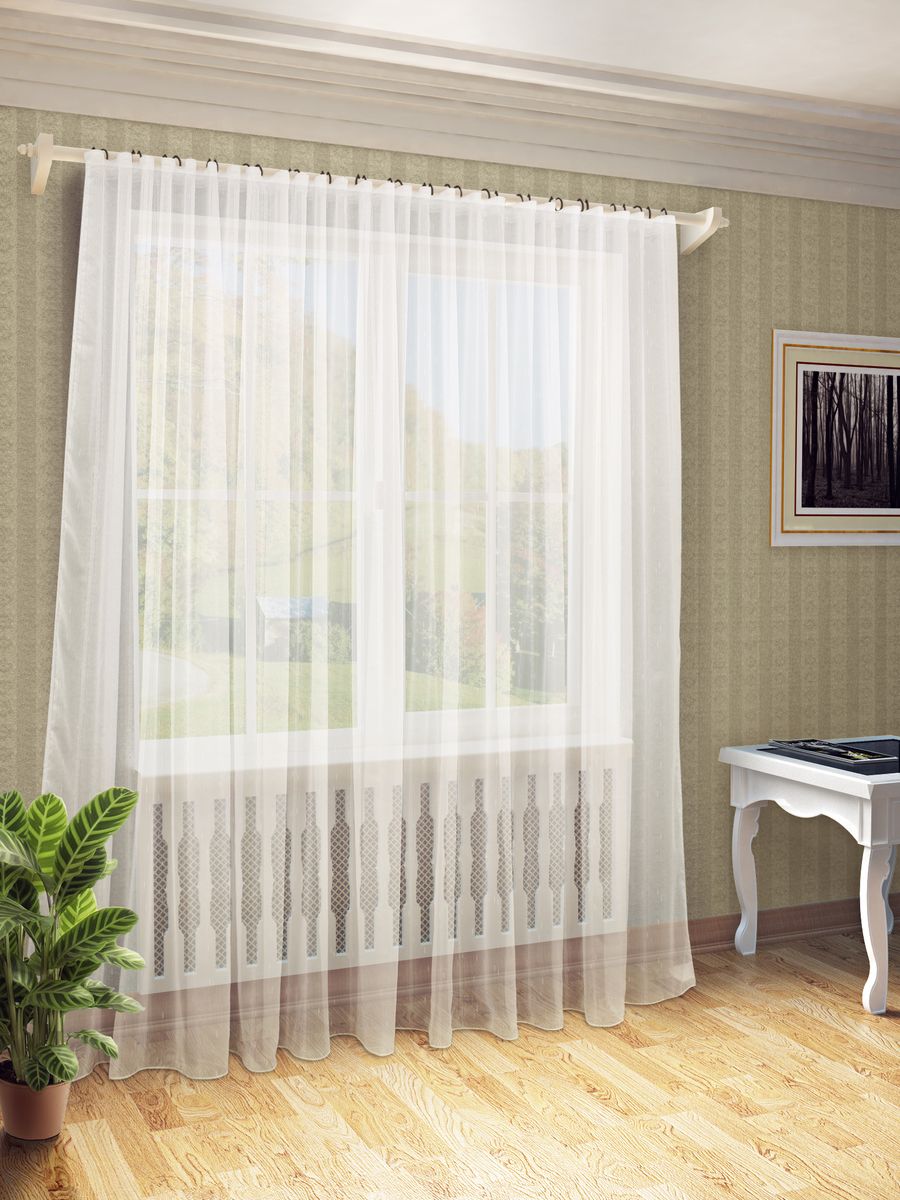 Тюль Sanpa Home Collection Долорес, на ленте, цвет: бежевый, высота 280 смSVC-300 Тюль Sanpa Home Collection Долорес, на ленте, цвет: бежевый, высота 280 смSVC-300Тюль Долорес нежного цвета в классическом однотонном исполнении изготовлена из ткани вуаль. Воздушная ткань привлечет к себе внимание и идеально оформит интерьер любого помещения. Ткань вуаль - это гладкая, тонкая, полупрозрачная ткань, изготавливаемая из хлопка, шерсти, шёлка или полиэстера путём полотняного переплетения нитей. Крепление к карнизу осуществляется при помощи вшитой шторной ленты.