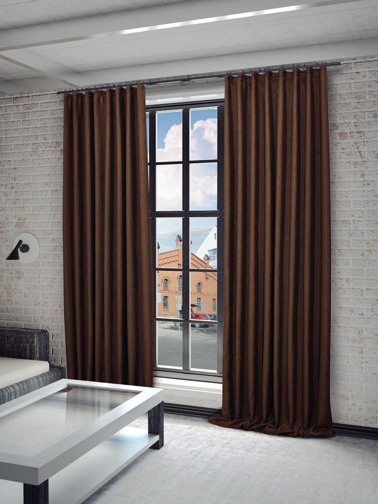 Штора Sanpa Home Collection Агнес, на ленте, цвет: коричневый, высота 280 см100-49000000-60 Штора Sanpa Home Collection Агнес, на ленте, цвет: коричневый, высота 280 см100-49000000-60Штора Sanpa Home Collection Агнес, в классическом однотонном исполнении изготовлена из ткани сатен.Сатен, или сатинет - это ткань из полиэфира с сатиновым переплетением нитей. На ощупь с лицевой стороны он напоминает атласное или шелковое полотно, однако его поверхность матовая, она рассеивает свет, не давая бликов. Крепление к карнизу осуществляется при помощи вшитой шторной ленты.