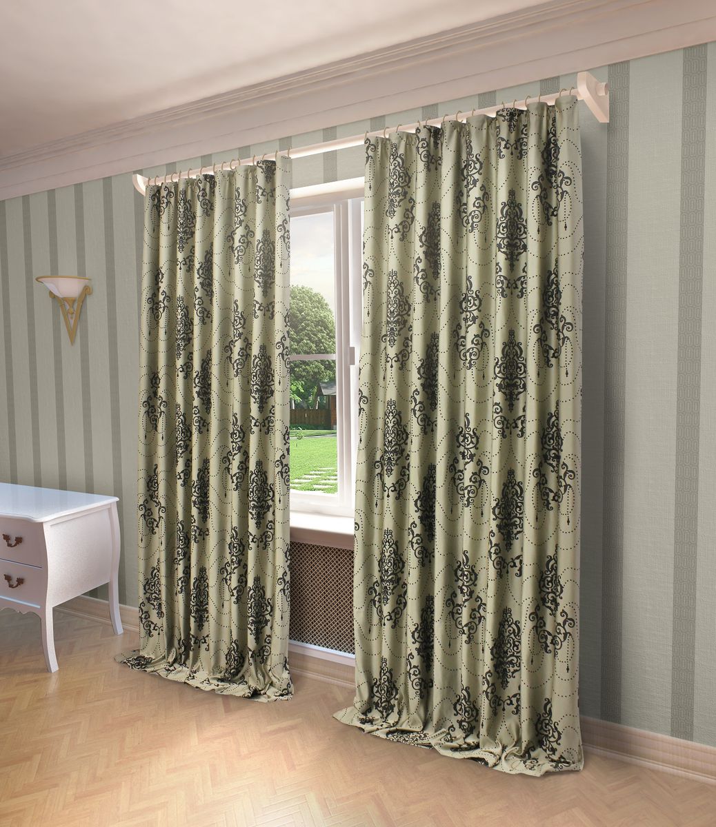 Штора Sanpa Home Collection Стефани, на ленте, цвет: серый, высота 260 см10503 Штора Sanpa Home Collection Стефани, на ленте, цвет: серый, высота 260 см10503Штора Стефани с оригинальным узором изготовлена из ткани жаккард.Жаккард - одна из дорогостоящих тканей, так как её производство трудозатратно. Своеобразный рельефный рисунок, который получается в результате сложного переплетения на плотной ткани, напоминает гобелен.Крепление к карнизу осуществляется при помощи вшитой шторной ленты.