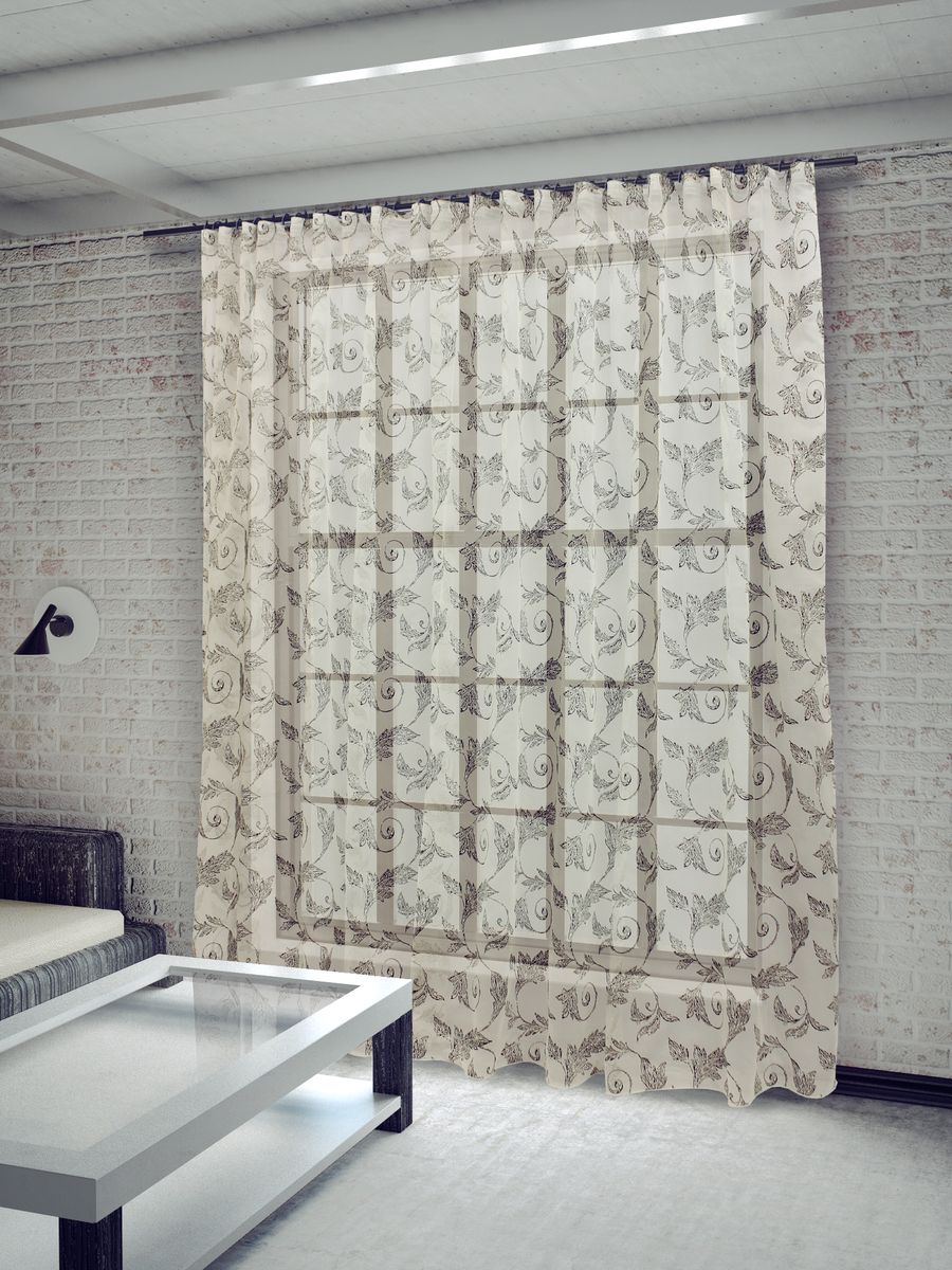 Тюль Sanpa Home Collection Изабелла, на ленте, цвет: коричневый, высота 260 смPANTERA SPX-2RS Тюль Sanpa Home Collection Изабелла, на ленте, цвет: коричневый, высота 260 смPANTERA SPX-2RSТюль Изабелла нежного цвета изготовлена из высококачественных материалов в технике деворе. Воздушная ткань привлечет к себе внимание и идеально оформит интерьер любого помещения. Деворе - это сложнейшая техника химического травления, при котором ткань приобретает великолепный, поистине волшебный вид. Изысканный атласный или бархатный рисунок буквально парит на матовом или прозрачном фоне, и материал становится лёгким, живым и объёмным.Крепление к карнизу осуществляется при помощи вшитой шторной ленты.