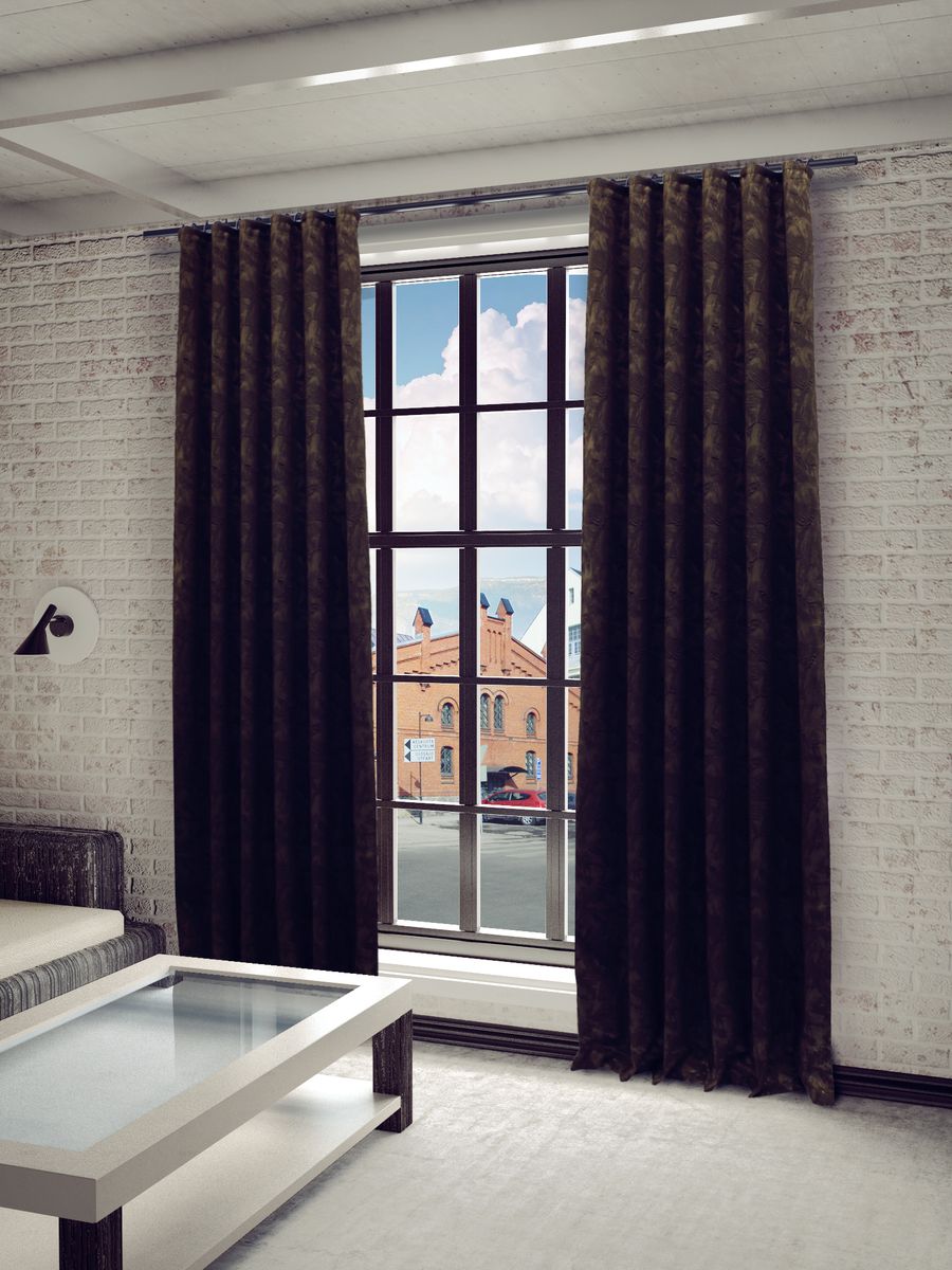Штора Sanpa Home Collection Миа, на ленте, цвет: коричневый, высота 260 см10503 Штора Sanpa Home Collection Миа, на ленте, цвет: коричневый, высота 260 см10503Штора Миа с оригинальным узором изготовлена из ткани жаккард.Жаккард - одна из дорогостоящих тканей, так как её производство трудозатратно. Своеобразный рельефный рисунок, который получается в результате сложного переплетения на плотной ткани, напоминает гобелен.Крепление к карнизу осуществляется при помощи вшитой шторной ленты.