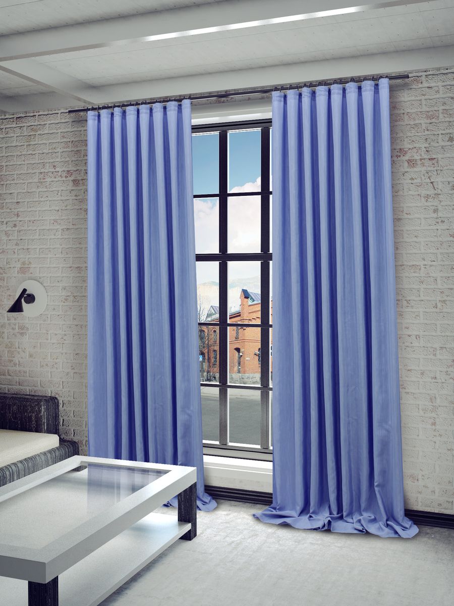 Штора Sanpa Home Collection Агнес, на ленте, цвет: голубой, высота 280 смBH-UN0502( R) Штора Sanpa Home Collection Агнес, на ленте, цвет: голубой, высота 280 смBH-UN0502( R)Штора Агнес в классическом однотонном исполнении изготовлена из ткани сатен.Сатен, или сатинет - это ткань из полиэфира с сатиновым переплетением нитей. На ощупь с лицевой стороны он напоминает атласное или шелковое полотно, однако его поверхность матовая, она рассеивает свет, не давая бликов.Крепление к карнизу осуществляется при помощи вшитой шторной ленты.