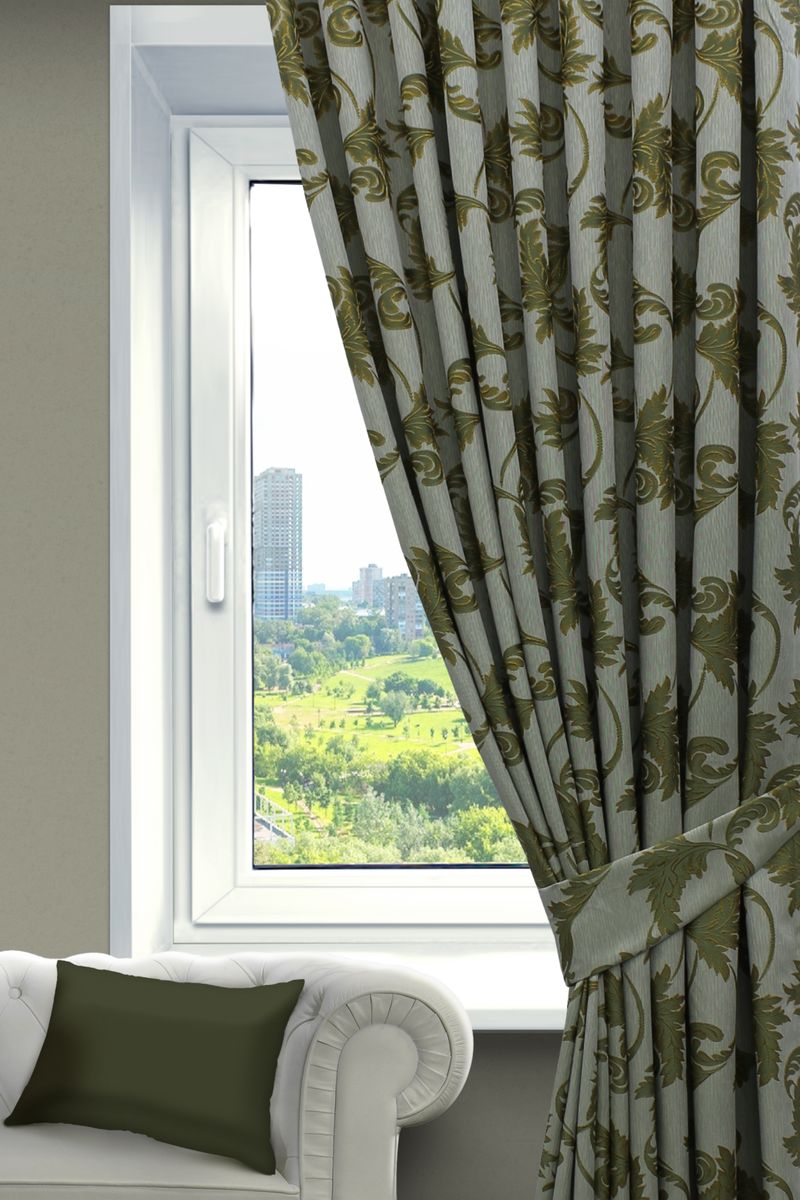 Штора Sanpa Home Collection Дебора, на ленте, цвет: бежевый, зеленый, высота 260 смSVC-300 Штора Sanpa Home Collection Дебора, на ленте, цвет: бежевый, зеленый, высота 260 смSVC-300Штора Дебора с оригинальным узором изготовлена из ткани жаккард.Жаккард - одна из дорогостоящих тканей, так как её производство трудозатратно. Своеобразный рельефный рисунок, который получается в результате сложного переплетения на плотной ткани, напоминает гобелен.Крепление к карнизу осуществляется при помощи вшитой шторной ленты.