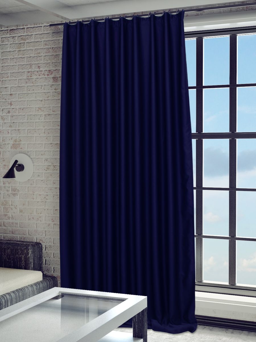 Штора Sanpa Home Collection Твила, на ленте, цвет: темно-синий, высота 280 смHP blackout/22/1E Твила темно-синий, , 200*280 см Штора Sanpa Home Collection Твила, на ленте, цвет: темно-синий, высота 280 смHP blackout/22/1E Твила темно-синий, , 200*280 смШтора Sanpa Home Collection Твила станет достойным выбором тех, кто стремится к простоте и изяществу. Благодаря своему лаконичному дизайну, изделие гармонично впишется в любой интерьер. Представленная модель выполнена из плотного синтетического светонепроницаемого материала (блэкаут), который обеспечивает отличную тепло- и звукоизоляцию. Портьеру по достоинству оценят те, кто мечтает об уютной спальне или изысканном рабочем кабинете. При этом ткань не выгорает и устойчива к износу. Кроме того, она легко драпируется и хорошо держит форму. Изделие не только защитит дом от жаркого солнца, но и, несомненно, станет изысканной и стильной деталью любого помещения.