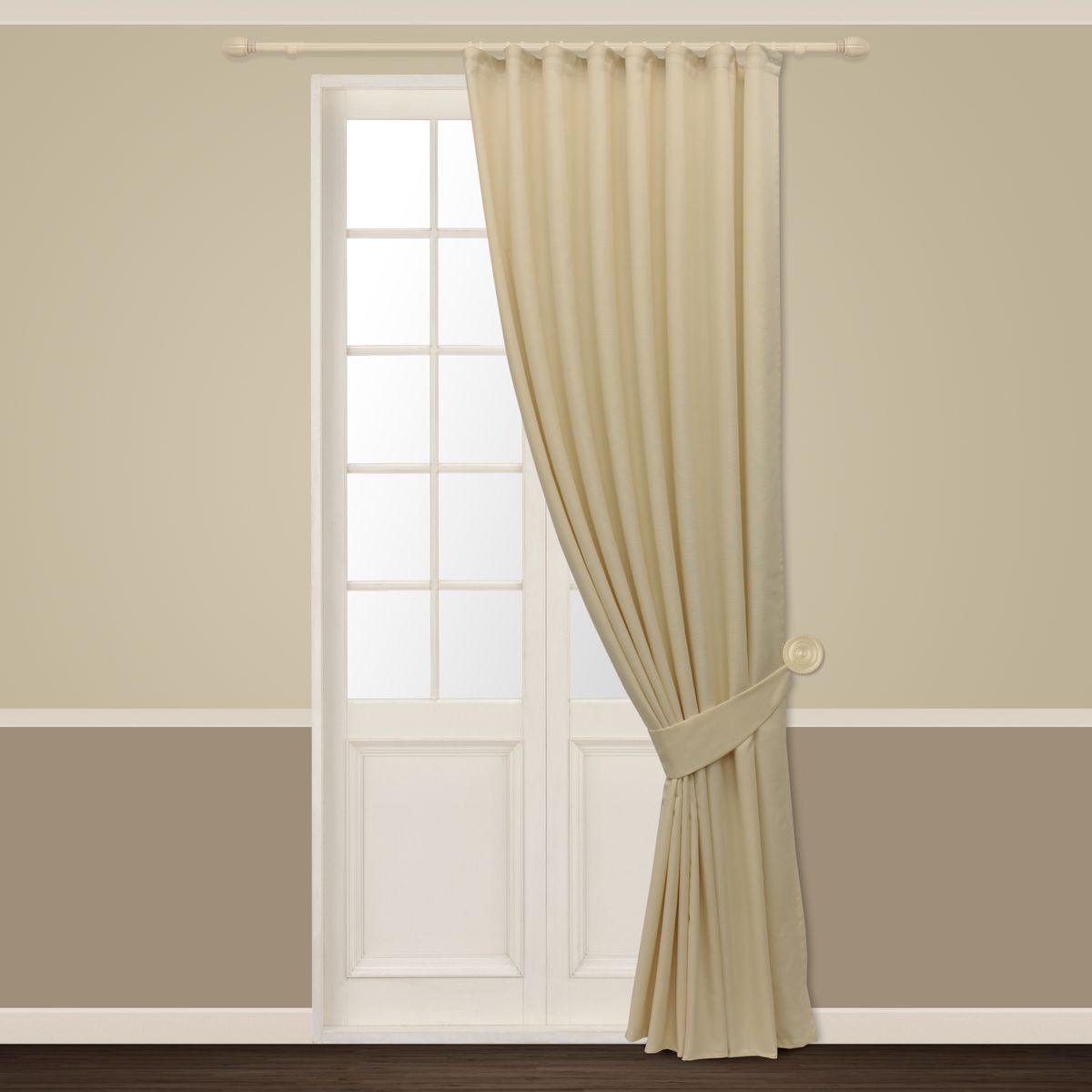 Штора Sanpa Home Collection Росария, на ленте, цвет: экрю, высота 260 см98299571 Штора Sanpa Home Collection Росария, на ленте, цвет: экрю, высота 260 см98299571Штора Росария в классическом однотонном исполнении изготовлена из ткани рогожка.Рогожка - вид ткани, которая относится к шенилловым материалам. Она отличается привлекательным внешним видом: шелковистый блеск, гладкая поверхность. Хорошо сочетается с другими видами текстильных полотен и кожей.Крепление к карнизу осуществляется при помощи вшитой шторной ленты.