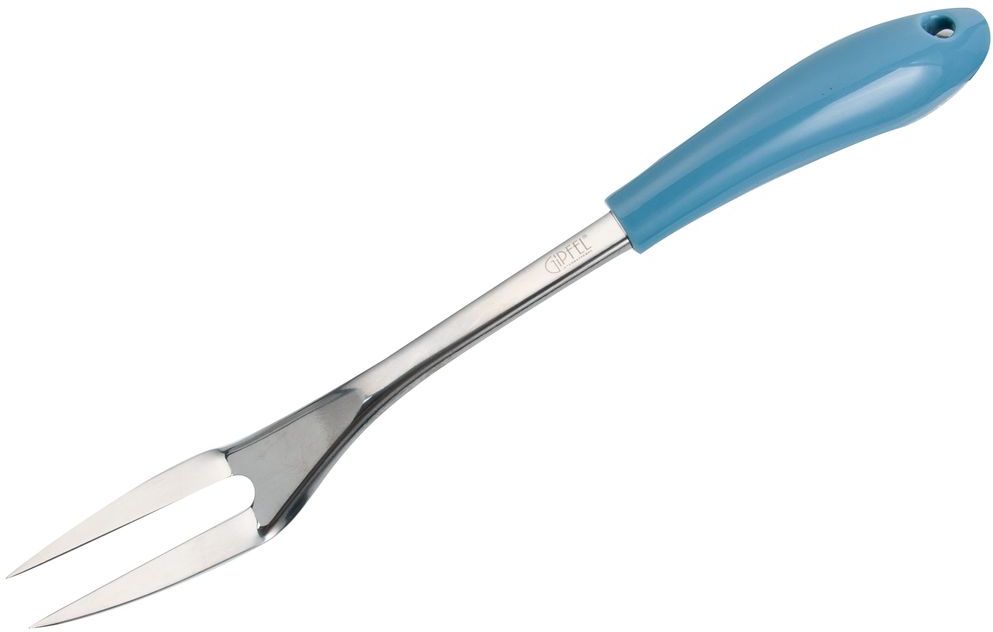 Вилка для мяса Gipfel Centurion, цвет: светло-голубой54 009312 Вилка для мяса Gipfel Centurion, цвет: светло-голубой54 009312Посуда Gipfel изготовлена только из качественных, экологически чистых материалов. Также уделяется особое внимание дизайну продукции, способному удовлетворять вкусы даже самых взыскательных покупателей. Сталь 8/10, из которой изготавливается посуда и аксессуары Gipfel, является уникальной. Она отличается высокими эксплуатационными характеристиками и крайне устойчива к физическим воздействиям. Сложно найти более подходящий для создания качественной кухонной посуды материал. Отличительной чертой металлической посуды, выполненной из подобной стали, является характерный сероватый оттенок поверхности и особый блеск. Это позволяет приготовить более здоровую пищу.