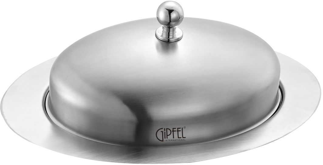 Масленка Gipfel Stern, 19,6 х 13,6 х 6,7 см115510 Масленка Gipfel Stern, 19,6 х 13,6 х 6,7 см115510Посуда Gipfel изготовлена только из качественных, экологически чистых материалов. Также уделяется особое внимание дизайну продукции, способному удовлетворять вкусы даже самых взыскательных покупателей. Сталь 8/10, из которой изготавливается посуда и аксессуары Gipfel, является уникальной. Она отличается высокими эксплуатационными характеристиками и крайне устойчива к физическим воздействиям. Сложно найти более подходящий для создания качественной кухонной посуды материал. Отличительной чертой металлической посуды, выполненной из подобной стали, является характерный сероватый оттенок поверхности и особый блеск. Это позволяет приготовить более здоровую пищу.