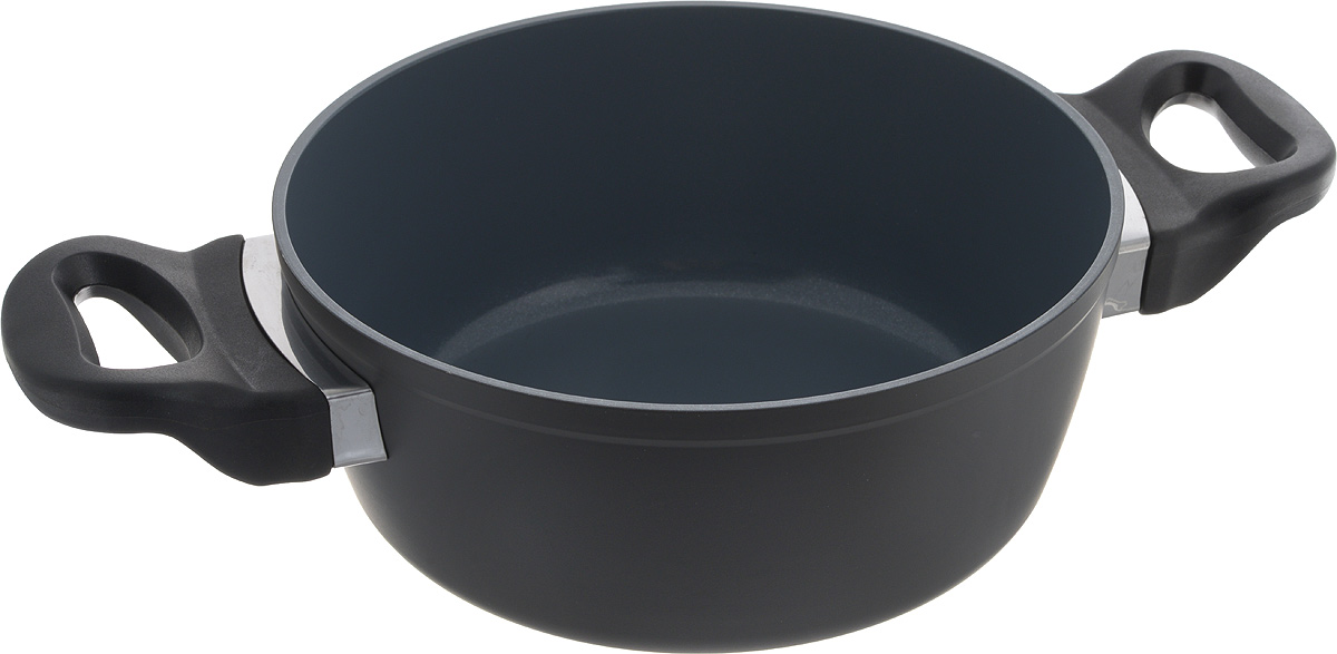 Кастрюля NaturePan Classic, с керамическим покрытием, 2 л94672 Кастрюля NaturePan Classic, с керамическим покрытием, 2 л94672Кастрюля NaturePan Classic выполнена из высококачественного алюминия с керамическим антипригарным покрытием. Покрытие абсолютно безопасно для здоровья, не содержит вредных веществ и не выделяет токсических испарений даже при высокой температуре. Керамическое покрытие позволит вам готовить вкусную и здоровую еду с минимальным добавлением масла и жира.Изделие оснащено удобными пластиковыми ручками.Кастрюля подходит для газовых, электрических, галогеновых и стеклокерамических плит. Можно мыть в посудомоечной машине.Внутренний диаметр кастрюли (по верхнему краю): 20 см.Высота стенки: 8,5 см.Ширина кастрюли (с учетом ручек): 34 см.Объем кастрюли: 2 л.