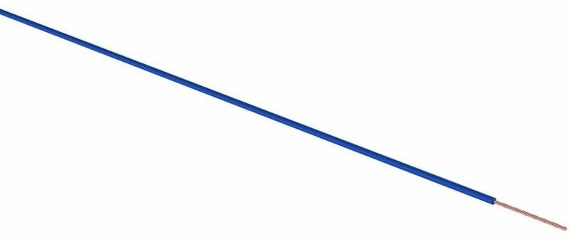 Провод ПГВА Rexant, цвет: синий, 1 х 2,5 кв. мм, длина 100 мSVC-300 Провод ПГВА Rexant, цвет: синий, 1 х 2,5 кв. мм, длина 100 мSVC-300Провод ПГВА REXANT предназначены для гибкого соединения автотракторного электрооборудования и приборов с номинальным напряжением до 48 В, изготавливаются для автомобильной проводки и элементов питания и управления. Состоит из многожильной токопроводящей жилы с поливинилхлоридной изоляцией. Расшифровка провод ПГВА - П - Провод, Г - Гибкий, В - Изоляция из поливинилхлоридного пластиката, А - Автотракторный. Технические характеристики:- номинальное напряжение - до 48 В- электрическое сопротивление изоляции на длине 1 км - не менее 3,0 мОм- изоляция жилы из ПВХ пластиката- расцветка провода имеет сплошную расцветку- класс гибкости 3- минимальный радиус изгиба, не менее 10-кратного значения минимального размера провода- предельно допустимая рабочая температура -50°С до + 70°С- срок службы до 15 лет