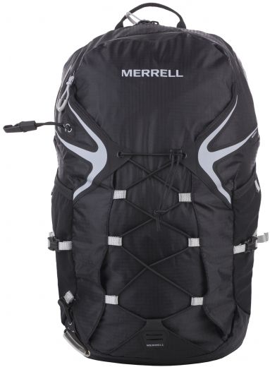 Рюкзак для походов Merrell Capra Trail 2.0, цвет: черный. JBS23934JBS23934 Рюкзак для походов Merrell Capra Trail 2.0, цвет: черный. JBS23934JBS23934Рюкзак для походов Merrell Capra Trail 2.0 выполнен из текстиля. Подходит для бега по пересеченной местности. У модели боковые карманы из сетки с отделением для бутылки, крепление для светового маячка, резиновая шнуровка спереди для, дополнительного места хранения, возможность вставки камеры с жидкостью, вставки из дышащего материала на плечах, регулируемые грудные ремни, ремень на бедрах боковыми застежками и карманами.Вместительное основное отделение на молнии, с защитой от промокания, удобная спинка из легкого дышащего материала. Петли для трекинговых палок-ледорубов.