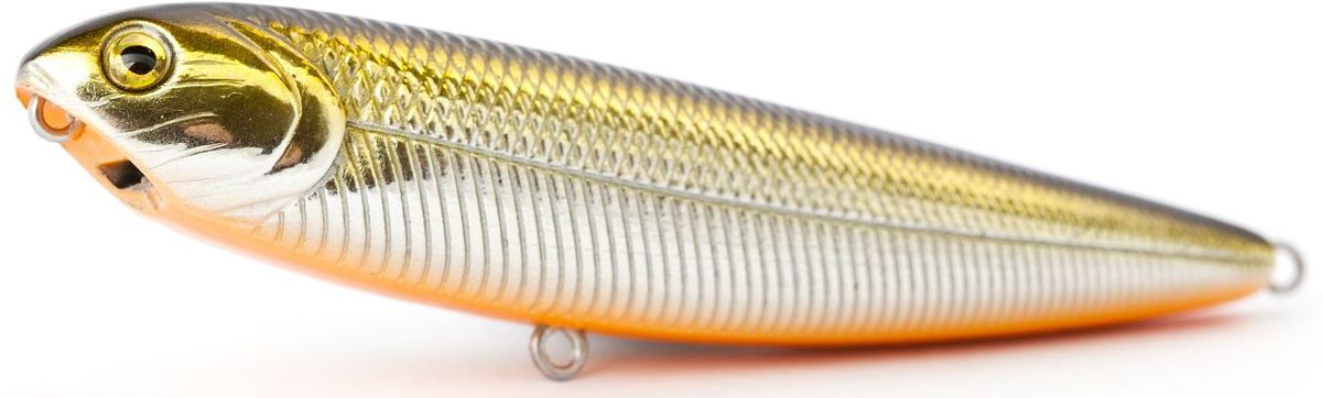 Воблер плавающий Atemi Sugar Pencil, цвет: gold shad, длина 10 см, вес 10 г513-00014 Воблер плавающий Atemi Sugar Pencil, цвет: gold shad, длина 10 см, вес 10 г513-00014Плавающий воблер Atemi Sugar Pencil является наилучшей приманкой как для троллинга, так и для ловли в заброс. Он также хорошо работает при ловле рыбы против течения. Рекомендуется для ловли - щуки, окуня, форели, басса, язя, голавля, желтоперого судака, жереха.Проводите по более глубоким местам, в местах сбора кормовой базы хищних рыб.Во время максимальной активности рыб, лучше брать ярко окрашенную приманку, которая будет выделяться в толще воды и сразу бросится хищнику в глаза.Если у хищника плохой аппетит, то расцветка должна быть максимально близкой к расцветке кормовой рыбы.