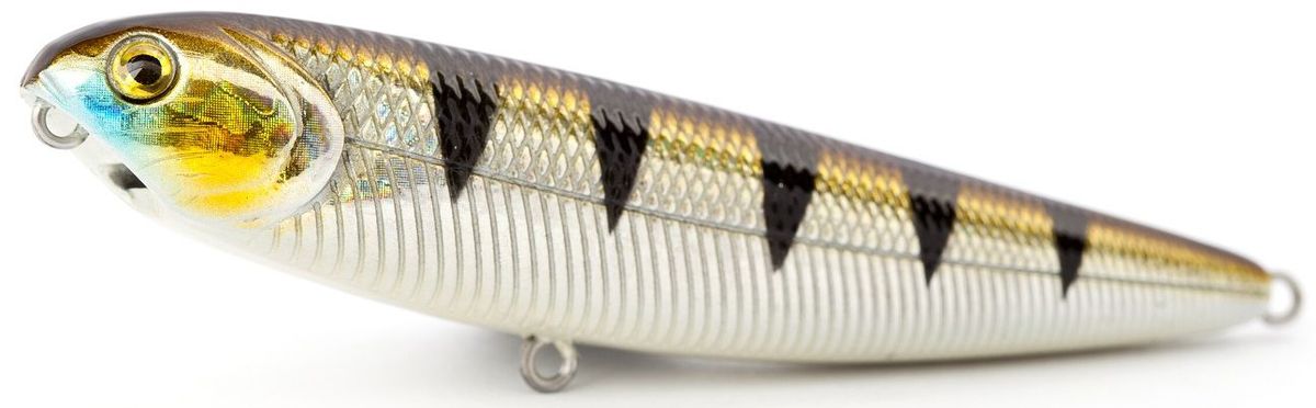 Воблер плавающий Atemi Sugar Pencil, цвет: metallic perch, длина 10 см, вес 10 г513-00015 Воблер плавающий Atemi Sugar Pencil, цвет: metallic perch, длина 10 см, вес 10 г513-00015Плавающий воблер Atemi Sugar Pencil является наилучшей приманкой как для троллинга, так и для ловли в заброс. Он также хорошо работает при ловле рыбы против течения. Рекомендуется для ловли - щуки, окуня, форели, басса, язя, голавля, желтоперого судака, жереха.Проводите по более глубоким местам, в местах сбора кормовой базы хищних рыб.Во время максимальной активности рыб, лучше брать ярко окрашенную приманку, которая будет выделяться в толще воды и сразу бросится хищнику в глаза.Если у хищника плохой аппетит, то расцветка должна быть максимально близкой к расцветке кормовой рыбы.