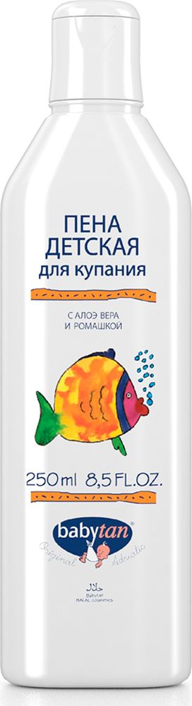 Baby Tan Пена детская для купания с алоэ вера и ромашкой, 250 млFS-36054 Baby Tan Пена детская для купания с алоэ вера и ромашкой, 250 млFS-36054100% натуральная косметика. Косметическое средство с объемной, стабильной пеной и мягким, приятным ароматом, который понравится детям. Мягкий ПАВ не сушит и не раздражает кожу. Входящее в состав алоэ вера является натуральным увлажнителем кожи, а экстракт из цветков ромашки приятно расслабляет и успокаивает.