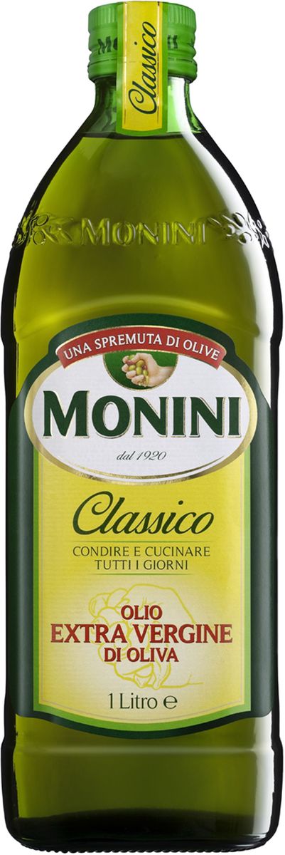 Monini масло оливковое Extra Virgin, 1 л0120710 Monini масло оливковое Extra Virgin, 1 л0120710Monini Extra Virgin - оливковое масло первого холодного отжима. Монини – одна из немногих занимающихся оливковым маслом компаний, которая до сих пор осталась семейной. Даже сегодня, владелец Дзеферино Монини, лично дегустирует и отбирает масла перед тем, как его разольют в бутылки. Масло изготавливается из оливок, выращиваемых на полях, не обрабатываемых пестицидами и другими химическими удобрениями. Оливки собираются вручную и подвергаются первой выжимке методом холодного прессования.
