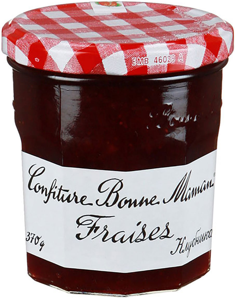 Bonne Maman Конфитюр Экстра из клубники, 370 г0120710 Bonne Maman Конфитюр Экстра из клубники, 370 г0120710Классика французских конфитюров от Bonne Maman - конфитюр из клубники! Не зря многие считают конфитюры от Bonne Maman №1 в мире, просто намажьте этот конфитюр на тост, попробуйте, это яркий вкус лета! Отличное лакомство для детей и взрослых.