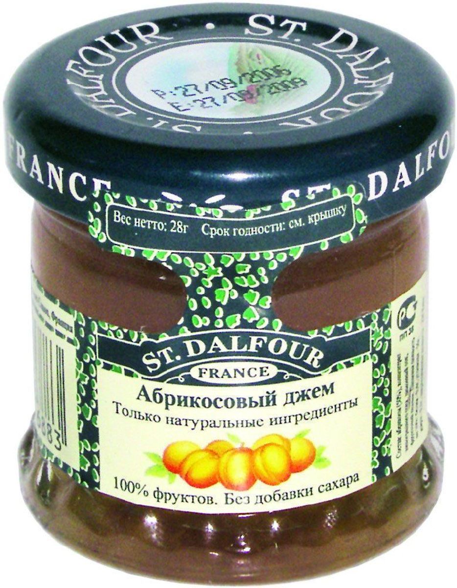 St.Dalfour Джем Абрикос, 28 г0120710 St.Dalfour Джем Абрикос, 28 г0120710Без добавления сахара, консервантов, искусственных ароматизаторов и красителей. Содержит только натуральные ингредиенты.