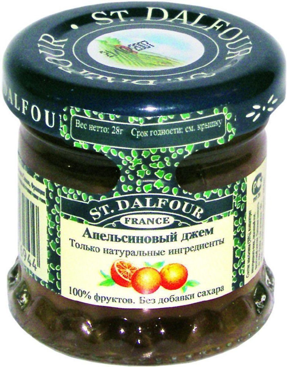 St.Dalfour Джем Апельсин, 28 г0120710 St.Dalfour Джем Апельсин, 28 г0120710Без добавления сахара, консервантов, искусственных ароматизаторов и красителей. Содержит только натуральные ингредиенты.