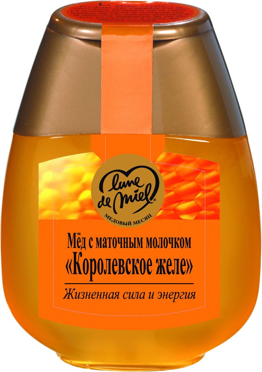 Lune de Miel Мед с маточным молочком Королевское желе, диспенсер, 250 г0120710 Lune de Miel Мед с маточным молочком Королевское желе, диспенсер, 250 г0120710Линия Лечебный мед. Мед маточным молочком применяется не только для лечения, но и в большей степени для профилактики различных заболеваний.