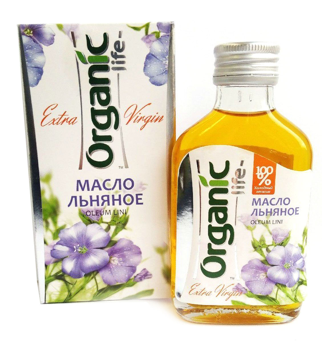Organic Life масло льняное, 100 мл212026 Organic Life масло льняное, 100 мл212026Льняное масло (из семян льна, собранного на Алтае) содержит Омега-3 и Омега-6 полиненасыщенные жирные кислоты, витамины группы В, Е, С, микроэлементы: селен, хром, кремний и др. Следует отметить, что Омега-3 в льняном масле гораздо больше, чем в рыбьем жире. Активные компоненты в составе масла льняного способствуют нормальной работе сердечнососудистой системы и желудочно- кишечного тракта, поддерживают иммунитет, способствуют снижению веса и плохого холестерина. Льняное масло холодного отжима Organic Life обладает приятным вкусом с легкой горчинкой, может использоваться как альтернатива оливковому маслу, подходит для любых блюд, наиболее гармонично оттеняет вкус пикантных овощных салатов. Способ применения: по 1 ч.л. 2-3 раза в день.