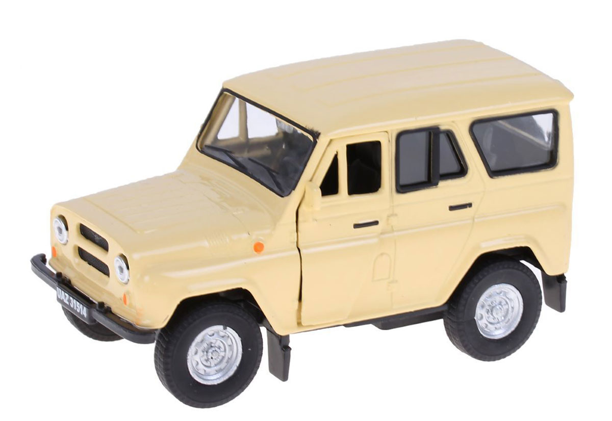Autotime Модель автомобиля УАЗ 31514 цвет бежевый машинки autotime машина uaz 31514 ваи