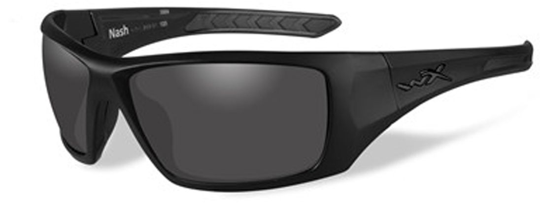 Очки солнцезащитные WileyX Nash Black Ops, для охоты, рыбалки и активного отдыха, цвет: Smoke GreyACNAS01 Очки солнцезащитные WileyX Nash Black Ops, для охоты, рыбалки и активного отдыха, цвет: Smoke GreyACNAS01Дымчато-серые линзы очков WileyX Nash Black Ops обеспечивают максимальное уменьшение бликов и не искажают цвета. Данная модель отлично подходит для использования в яркие дни с интенсивным освещением. Защита от ударов на высокой скорости - оправа и линзы должны выдерживать удар тяжелого снаряда весом 500 г, падающего с высоты 127 см.Прочное покрытие - устойчивое к царапинам покрытие защищает линзы от механических повреждений и продлевает срок их службы.