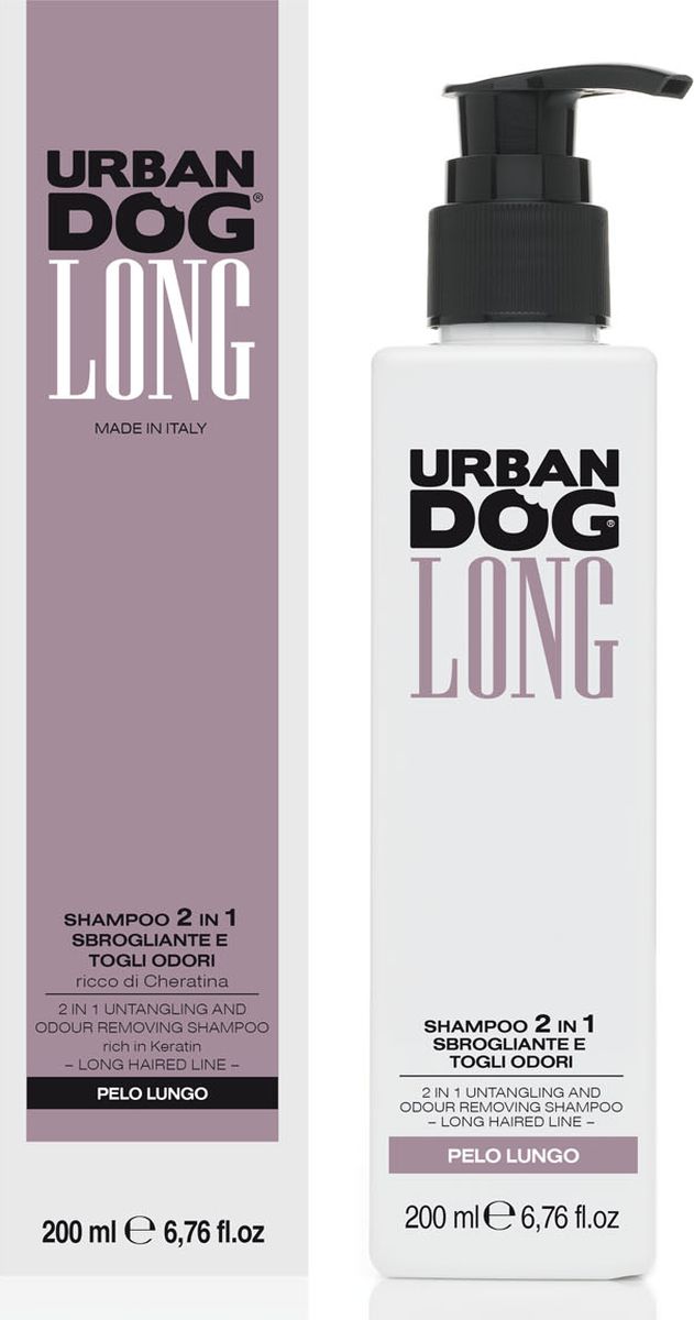 Шампунь для собак Urban Dog, для длинношерстных пород, распутывающий и удаляющий неприятный запах, 200 мл0120710 Шампунь для собак Urban Dog, для длинношерстных пород, распутывающий и удаляющий неприятный запах, 200 мл0120710Шампунь 2 в 1 для длинной шерсти. Благодаря деликатным поверхностно-активным веществаместественного происхождения данная формулаоблегчает распутывание колтунов,а кератин укрепляетволосяные стержни. В результате шерсть становится мягкойи хорошо расчесывается, получает силу и стойкость.