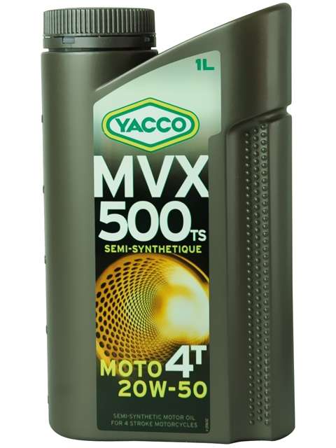 Масло Yacco MVX 500 TS 4T 20W50, для мотоциклов с 4-тактными двигателями, 1 лS03301004 Масло Yacco MVX 500 TS 4T 20W50, для мотоциклов с 4-тактными двигателями, 1 лS03301004MVX 500 TS 4T 20W-50 Полусинтетическое масло для мотоциклов с 4-тактными двигателями ПРИМЕНЕНИЕ Специально разработанная формула масла для двигателей с большим объемом каждого цилиндра (мощные сдвоенные V-образные двигатели или двигатели с параллельным расположением цилиндров, одноцилиндровые двигатели). Отвечает требования компании Harley-Davidson и требованиям к каталитическим нейтрализаторам. Для снижения расхода масла данный продукт может также использоваться в 4 или 6цилиндровых двигателей для большого километража. Масло используется также для смазки встроенных коробок передач, обеспечивая надлежащую защиту узла «коробка/сцепление» (JASO MA2). ПРЕИМУЩЕСТВА • Класс вязкости 20W-50 снижает расход масла и обеспечивает оптимальную смазку в высокотемпературных режимах • Отличные моющие и диспергирующие свойства • Высокие фрикционные свойства гарантируют надежную работу сцепления • Высокоэффективная защита двигателя и коробки передач от износа • Поддержание первоначальных характеристик двигателя с обеспечением оптимальной защиты от образования осаждений СПЕЦИФИКАЦИИ И ОДОБРЕНИЯ MVX 500 TS 4T 20W-50 соответствует требованиям спецификаций: JASO MA API SL