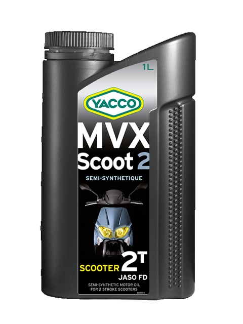 Масло Yacco MVX SCOOT 2, для 2-тактных двигателей скутеров, 1 лS03301004 Масло Yacco MVX SCOOT 2, для 2-тактных двигателей скутеров, 1 лS03301004MVX SCOOT 2Полусинтетическое масло для 2-тактных двигателей скутеровПРИМЕНЕНИЕСпециально разработанная формула полусинтетического масла для 2-тактных двигателей скутеров с жидкостным или воздушным охлаждением.Особо адаптировано для применения в городских условиях. Подходит для раздельной смазки или для приготовления смесей. Дозировка согласно рекомендациям производителя техники.ПРЕИМУЩЕСТВА• Отличные противодымные свойства• Оптимальная смазка при высокой температуре• Постоянное присутствие особо устойчивой смазочной пленки во избежание рисков заклинивания двигателя• Предварительно разбавленное масло обеспечивает мгновенную растворимость в топливе• Препятствует образованию нагара на свечах и закоксовыванию поршневых колецСПЕЦИФИКАЦИИ И ОДОБРЕНИЯMVX SCOOT 2 официально одобрено: JASO FDMVX SCOOT 2 соответствует требованиям спецификаций: API TC; ISO-L-EDG