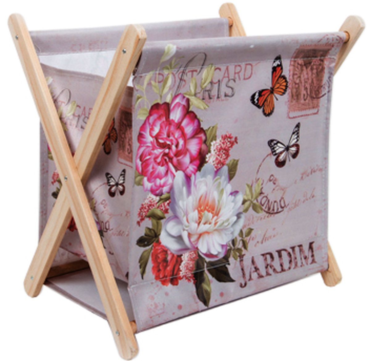 Газетница HomeMaster, 34 x 24 x 32 см. MO-11S25051 7_желтый Газетница HomeMaster, 34 x 24 x 32 см. MO-11S25051 7_желтыйДекоративный держатель для журналов и газет HomeMaster выполнен из дерева и ткани. Легкое и прочное складное изделие подойдет для любого интерьера. Подставку можно использовать для швейных принадлежностей и как напольную газетницу.
