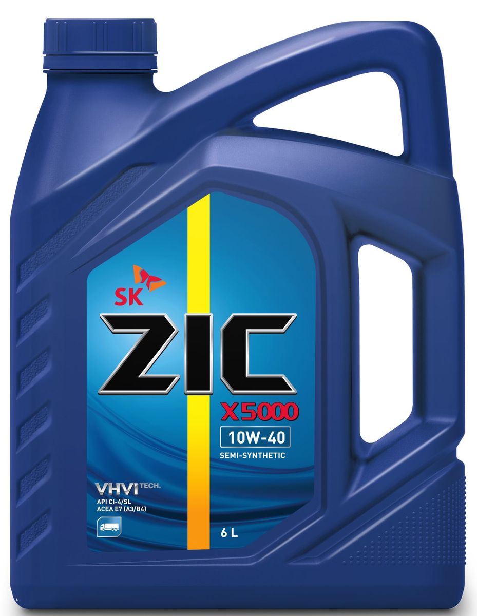 Масло моторное ZIC X5000, полусинтетическое, класс вязкости 10W-40, API CI-4/SL, 6 л. 172658S03301004 Масло моторное ZIC X5000, полусинтетическое, класс вязкости 10W-40, API CI-4/SL, 6 л. 172658S03301004Всесезонное высококачественное полусинтетическое моторное масло ZIC X5000 предназначено для дизельных двигателей всех типов. Изготовлено на основе базового масла YUBASE и сбалансированного пакета современных присадок. Плотность при 15°C: 0,8507 г/см3.Температура вспышки: 240°С. Температура застывания: -37,5°С.Индекс вязкости: 166.