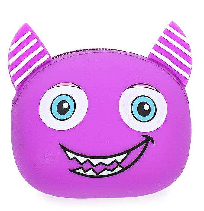 Кошелек детский Vitacci Kids, цвет: фиолетовый. 24072-71-022_516 Кошелек детский Vitacci Kids, цвет: фиолетовый. 24072-71-022_516Оригинальный детский кошелек Vitacci Kids изготовлен из мягкого безопасного силикона в мордочки забавного животного с ушками. Кошелек имеет одно отделение и закрывается на застежку-молнию.