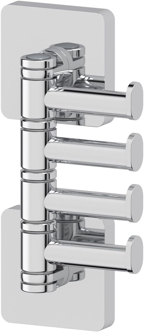 Крючок поворотный четверной Ellux Avantgarde, цвет: хром. AVA 004М 2464_серо-голубой, темно-синий Крючок поворотный четверной Ellux Avantgarde, цвет: хром. AVA 004М 2464_серо-голубой, темно-синийАксессуары торговой марки Ellux производятся на заводе ELLUX Gluck s.r.o., имеющем 20-летний опыт работы. Предприятие расположено в Злинском крае, исторически знаменитом своим промышленным потенциалом. Компоненты из всемирно известного богемского хрусталя выгодно дополняют серии аксессуаров. Широкий ассортимент, разнообразие форм, высочайшее качество исполнения и техническое?совершенство продукции отвечают самым высоким требованиям. Продукция завода Ellux представлена на российском рынке уже более 10 лет и за это время успела завоевать заслуженную популярность у покупателей, отдающих предпочтение дорогой и качественной продукции.100% made in Czech Republic Весь цикл производства изделий осуществляется на территории Чешской республики.Высококачественная латунь — дорогостоящий многокомпонентный медный сплав с основным легирующим элементом – цинком. Обладает высокой прочностью и коррозионной стойкостью. Считается лучшим материалом для изготовления аксессуаров, смесителей и другого сантехнического оборудования.Гарантия 15 лет. Длительный срок службы подтверждается 15-ти летней гарантией производителя при условии правильной эксплуатации.Проверенное временем качество продукции завода ELLUX Gluck s.r.o. позволяет производителю гарантировать длительный срок ее эксплуатации. Надежное крепление аксессуаров к стене обусловлено использованием качественных и прочных материалов крепежных элементов и хорошо продуманной конструкцией, разработанной с учетом возможных нагрузок.Премиум качество. Находясь в более доступном ценовом сегменте, аксессуары торговой марки ELLUX обладают всеми качествами продукции PREMIUMПроизведено в Чехии. Завод ELLUX Gluck s.r.o. — единственный производитель аксессуаров на территории Чешской Республики.В производстве аксессуаров используется высокосортная латунь, которая является идеальным материалом для эксплуатации в условиях повышенной влажности. Технически совершенные конструкции аксессуаров имеют надежное скрытое крепление к стене. Трудоемкая ручная полировка изделий до зеркального блеска и строгое соблюдение технологического цикла при гальванизации хромом обеспечивают идеально гладкую поверхность и высокую устойчивость покрытия.Сделано из латуни. Латунь, используемая в производстве аксессуаров, обладает высокой прочностью и коррозионной стойкостью, и считается лучшим материалом для изготовления аксессуаров.Сертификат экономической палаты Чешской Республики подтверждает, что весь цикл производства изделий осуществляется на территории ЧехииПроизведено в Чехии на заводе ELLUX Gluck s.r.o., который специализируется на производстве зеркал и аксессуаров для ванной комнаты.Ручная полировка позволяет добиваться превосходного результата обработки в труднодоступных местах аксессуара, в результате обеспечивая идеальную хромированную поверхность.Хром - очень прочный, износостойкий металл, обладающий корозийной стойкостьюДизайн и конструкция предмета продумана так, что все крепежные элементы не видны при его использовании