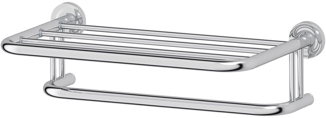 Полка для полотенец Ellux Elegance, 50 см, цвет: хром. ELE 02937003 Полка для полотенец Ellux Elegance, 50 см, цвет: хром. ELE 02937003Аксессуары торговой марки Ellux производятся на заводе ELLUX Gluck s.r.o., имеющем 20-летний опыт работы. Предприятие расположено в Злинском крае, исторически знаменитом своим промышленным потенциалом. Компоненты из всемирно известного богемского хрусталя выгодно дополняют серии аксессуаров. Широкий ассортимент, разнообразие форм, высочайшее качество исполнения и техническое?совершенство продукции отвечают самым высоким требованиям. Продукция завода Ellux представлена на российском рынке уже более 10 лет и за это время успела завоевать заслуженную популярность у покупателей, отдающих предпочтение дорогой и качественной продукции.100% made in Czech Republic Весь цикл производства изделий осуществляется на территории Чешской республики.Высококачественная латунь — дорогостоящий многокомпонентный медный сплав с основным легирующим элементом – цинком. Обладает высокой прочностью и коррозионной стойкостью. Считается лучшим материалом для изготовления аксессуаров, смесителей и другого сантехнического оборудования.Гарантия 15 лет. Длительный срок службы подтверждается 15-ти летней гарантией производителя при условии правильной эксплуатации.Проверенное временем качество продукции завода ELLUX Gluck s.r.o. позволяет производителю гарантировать длительный срок ее эксплуатации. Надежное крепление аксессуаров к стене обусловлено использованием качественных и прочных материалов крепежных элементов и хорошо продуманной конструкцией, разработанной с учетом возможных нагрузок.Премиум качество. Находясь в более доступном ценовом сегменте, аксессуары торговой марки ELLUX обладают всеми качествами продукции PREMIUMПроизведено в Чехии. Завод ELLUX Gluck s.r.o. — единственный производитель аксессуаров на территории Чешской Республики.В производстве аксессуаров используется высокосортная латунь, которая является идеальным материалом для эксплуатации в условиях повышенной влажности. Технически совершенные конструкции аксессуаров имеют надежное скрытое крепление к стене. Трудоемкая ручная полировка изделий до зеркального блеска и строгое соблюдение технологического цикла при гальванизации хромом обеспечивают идеально гладкую поверхность и высокую устойчивость покрытия.Сделано из латуни. Латунь, используемая в производстве аксессуаров, обладает высокой прочностью и коррозионной стойкостью, и считается лучшим материалом для изготовления аксессуаров.Сертификат экономической палаты Чешской Республики подтверждает, что весь цикл производства изделий осуществляется на территории ЧехииПроизведено в Чехии на заводе ELLUX Gluck s.r.o., который специализируется на производстве зеркал и аксессуаров для ванной комнаты.Ручная полировка позволяет добиваться превосходного результата обработки в труднодоступных местах аксессуара, в результате обеспечивая идеальную хромированную поверхность.Хром - очень прочный, износостойкий металл, обладающий корозийной стойкостьюДизайн и конструкция предмета продумана так, что все крепежные элементы не видны при его использовании