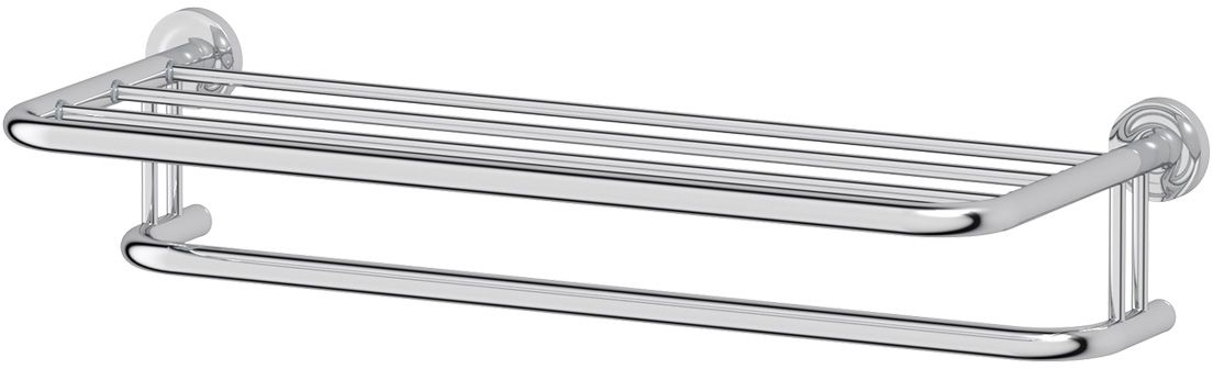 Полка для полотенец Ellux Elegance, 70 см, цвет: хром. ELE 031282092 Полка для полотенец Ellux Elegance, 70 см, цвет: хром. ELE 031282092Аксессуары торговой марки Ellux производятся на заводе ELLUX Gluck s.r.o., имеющем 20-летний опыт работы. Предприятие расположено в Злинском крае, исторически знаменитом своим промышленным потенциалом. Компоненты из всемирно известного богемского хрусталя выгодно дополняют серии аксессуаров. Широкий ассортимент, разнообразие форм, высочайшее качество исполнения и техническое?совершенство продукции отвечают самым высоким требованиям. Продукция завода Ellux представлена на российском рынке уже более 10 лет и за это время успела завоевать заслуженную популярность у покупателей, отдающих предпочтение дорогой и качественной продукции.100% made in Czech Republic Весь цикл производства изделий осуществляется на территории Чешской республики.Высококачественная латунь — дорогостоящий многокомпонентный медный сплав с основным легирующим элементом – цинком. Обладает высокой прочностью и коррозионной стойкостью. Считается лучшим материалом для изготовления аксессуаров, смесителей и другого сантехнического оборудования.Гарантия 15 лет. Длительный срок службы подтверждается 15-ти летней гарантией производителя при условии правильной эксплуатации.Проверенное временем качество продукции завода ELLUX Gluck s.r.o. позволяет производителю гарантировать длительный срок ее эксплуатации. Надежное крепление аксессуаров к стене обусловлено использованием качественных и прочных материалов крепежных элементов и хорошо продуманной конструкцией, разработанной с учетом возможных нагрузок.Премиум качество. Находясь в более доступном ценовом сегменте, аксессуары торговой марки ELLUX обладают всеми качествами продукции PREMIUMПроизведено в Чехии. Завод ELLUX Gluck s.r.o. — единственный производитель аксессуаров на территории Чешской Республики.В производстве аксессуаров используется высокосортная латунь, которая является идеальным материалом для эксплуатации в условиях повышенной влажности. Технически совершенные конструкции аксессуаров имеют надежное скрытое крепление к стене. Трудоемкая ручная полировка изделий до зеркального блеска и строгое соблюдение технологического цикла при гальванизации хромом обеспечивают идеально гладкую поверхность и высокую устойчивость покрытия.Сделано из латуни. Латунь, используемая в производстве аксессуаров, обладает высокой прочностью и коррозионной стойкостью, и считается лучшим материалом для изготовления аксессуаров.Сертификат экономической палаты Чешской Республики подтверждает, что весь цикл производства изделий осуществляется на территории ЧехииПроизведено в Чехии на заводе ELLUX Gluck s.r.o., который специализируется на производстве зеркал и аксессуаров для ванной комнаты.Ручная полировка позволяет добиваться превосходного результата обработки в труднодоступных местах аксессуара, в результате обеспечивая идеальную хромированную поверхность.Хром - очень прочный, износостойкий металл, обладающий корозийной стойкостьюДизайн и конструкция предмета продумана так, что все крепежные элементы не видны при его использовании