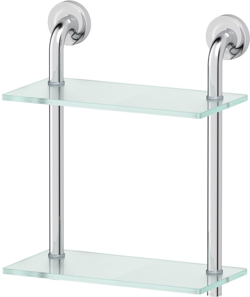 Полка для ванной Ellux Elegance, 2-х ярусная, 30 см, цвет: матовое стекло, хром. ELE 034SWFL-204 Полка для ванной Ellux Elegance, 2-х ярусная, 30 см, цвет: матовое стекло, хром. ELE 034SWFL-204Аксессуары торговой марки Ellux производятся на заводе ELLUX Gluck s.r.o., имеющем 20-летний опыт работы. Предприятие расположено в Злинском крае, исторически знаменитом своим промышленным потенциалом. Компоненты из всемирно известного богемского хрусталя выгодно дополняют серии аксессуаров. Широкий ассортимент, разнообразие форм, высочайшее качество исполнения и техническое?совершенство продукции отвечают самым высоким требованиям. Продукция завода Ellux представлена на российском рынке уже более 10 лет и за это время успела завоевать заслуженную популярность у покупателей, отдающих предпочтение дорогой и качественной продукции.100% made in Czech Republic Весь цикл производства изделий осуществляется на территории Чешской республики.В производстве полок используется высококачественное матированное стекло марки Satinovo Mate Clear.Saint-Gobain Glass признанный мировой лидер в производстве высококачественного стекла, поэтому для производства стеклянных полок применяется матовое стекло «Satinovo Mate Clear» 8 мм именно этого производителя.Стеклянные полки производятся из высококачественного матового стекла 8 мм «Satinovo Mate Clear» завода Saint-Gobain Glass Deutschland GMBH. Остальные стеклянные компоненты изготовлены из богемского хрусталя фабрики Crystal Bohemia, a.s.Варианты комплектации. Покупателям предоставляется возможность выбирать хрустальные компоненты (стакан, мыльница, дозатор жидкого мыла) в матовом и прозрачном исполнении. Обратите внимание, что хрустальные колбы туалетного ерша и стеклянные полки предлагаются только в матовом исполнении.Высококачественная латунь — дорогостоящий многокомпонентный медный сплав с основным легирующим элементом – цинком. Обладает высокой прочностью и коррозионной стойкостью. Считается лучшим материалом для изготовления аксессуаров, смесителей и другого сантехнического оборудования.Гарантия 15 лет. Длительный срок службы подтверждается 15-ти летней гарантией производителя при условии правильной эксплуатации.Проверенное временем качество продукции завода ELLUX Gluck s.r.o. позволяет производителю гарантировать длительный срок ее эксплуатации. Надежное крепление аксессуаров к стене обусловлено использованием качественных и прочных материалов крепежных элементов и хорошо продуманной конструкцией, разработанной с учетом возможных нагрузок.Премиум качество. Находясь в более доступном ценовом сегменте, аксессуары торговой марки ELLUX обладают всеми качествами продукции PREMIUMПроизведено в Чехии. Завод ELLUX Gluck s.r.o. — единственный производитель аксессуаров на территории Чешской Республики.Произведено в Чехии на заводе ELLUX Gluck s.r.o., который специализируется на производстве зеркал и аксессуаров для ванной комнаты.Ручная полировка позволяет добиваться превосходного результата обработки в труднодоступных местах аксессуара, в результате обеспечивая идеальную хромированную поверхность.В производстве аксессуаров используется высокосортная латунь, которая является идеальным материалом для эксплуатации в условиях повышенной влажности. Технически совершенные конструкции аксессуаров имеют надежное скрытое крепление к стене. Трудоемкая ручная полировка изделий до зеркального блеска и строгое соблюдение технологического цикла при гальванизации хромом обеспечивают идеально гладкую поверхность и высокую устойчивость покрытия.Сделано из латуни. Латунь, используемая в производстве аксессуаров, обладает высокой прочностью и коррозионной стойкостью, и считается лучшим материалом для изготовления аксессуаров.Сертификат экономической палаты Чешской Республики подтверждает, что весь цикл производства изделий осуществляется на территории ЧехииХром - очень прочный, износостойкий металл, обладающий корозийной стойкостьюДизайн и конструкция предмета продумана так, что все крепежные элементы не видны при его использовании