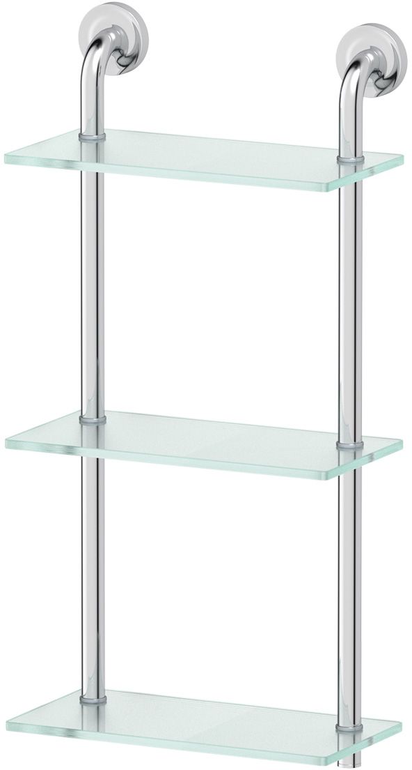Полка для ванной Ellux Elegance, 3-х ярусная, 30 см, цвет: матовое стекло, хром. ELE 040282101 Полка для ванной Ellux Elegance, 3-х ярусная, 30 см, цвет: матовое стекло, хром. ELE 040282101Аксессуары торговой марки Ellux производятся на заводе ELLUX Gluck s.r.o., имеющем 20-летний опыт работы. Предприятие расположено в Злинском крае, исторически знаменитом своим промышленным потенциалом. Компоненты из всемирно известного богемского хрусталя выгодно дополняют серии аксессуаров. Широкий ассортимент, разнообразие форм, высочайшее качество исполнения и техническое?совершенство продукции отвечают самым высоким требованиям. Продукция завода Ellux представлена на российском рынке уже более 10 лет и за это время успела завоевать заслуженную популярность у покупателей, отдающих предпочтение дорогой и качественной продукции.100% made in Czech Republic Весь цикл производства изделий осуществляется на территории Чешской республики.В производстве полок используется высококачественное матированное стекло марки Satinovo Mate Clear.Saint-Gobain Glass признанный мировой лидер в производстве высококачественного стекла, поэтому для производства стеклянных полок применяется матовое стекло «Satinovo Mate Clear» 8 мм именно этого производителя.Стеклянные полки производятся из высококачественного матового стекла 8 мм «Satinovo Mate Clear» завода Saint-Gobain Glass Deutschland GMBH. Остальные стеклянные компоненты изготовлены из богемского хрусталя фабрики Crystal Bohemia, a.s.Варианты комплектации. Покупателям предоставляется возможность выбирать хрустальные компоненты (стакан, мыльница, дозатор жидкого мыла) в матовом и прозрачном исполнении. Обратите внимание, что хрустальные колбы туалетного ерша и стеклянные полки предлагаются только в матовом исполнении.Высококачественная латунь — дорогостоящий многокомпонентный медный сплав с основным легирующим элементом – цинком. Обладает высокой прочностью и коррозионной стойкостью. Считается лучшим материалом для изготовления аксессуаров, смесителей и другого сантехнического оборудования.Гарантия 15 лет. Длительный срок службы подтверждается 15-ти летней гарантией производителя при условии правильной эксплуатации.Проверенное временем качество продукции завода ELLUX Gluck s.r.o. позволяет производителю гарантировать длительный срок ее эксплуатации. Надежное крепление аксессуаров к стене обусловлено использованием качественных и прочных материалов крепежных элементов и хорошо продуманной конструкцией, разработанной с учетом возможных нагрузок.Премиум качество. Находясь в более доступном ценовом сегменте, аксессуары торговой марки ELLUX обладают всеми качествами продукции PREMIUMПроизведено в Чехии. Завод ELLUX Gluck s.r.o. — единственный производитель аксессуаров на территории Чешской Республики.Произведено в Чехии на заводе ELLUX Gluck s.r.o., который специализируется на производстве зеркал и аксессуаров для ванной комнаты.Ручная полировка позволяет добиваться превосходного результата обработки в труднодоступных местах аксессуара, в результате обеспечивая идеальную хромированную поверхность.В производстве аксессуаров используется высокосортная латунь, которая является идеальным материалом для эксплуатации в условиях повышенной влажности. Технически совершенные конструкции аксессуаров имеют надежное скрытое крепление к стене. Трудоемкая ручная полировка изделий до зеркального блеска и строгое соблюдение технологического цикла при гальванизации хромом обеспечивают идеально гладкую поверхность и высокую устойчивость покрытия.Сделано из латуни. Латунь, используемая в производстве аксессуаров, обладает высокой прочностью и коррозионной стойкостью, и считается лучшим материалом для изготовления аксессуаров.Сертификат экономической палаты Чешской Республики подтверждает, что весь цикл производства изделий осуществляется на территории ЧехииХром - очень прочный, износостойкий металл, обладающий корозийной стойкостьюДизайн и конструкция предмета продумана так, что все крепежные элементы не видны при его использовании